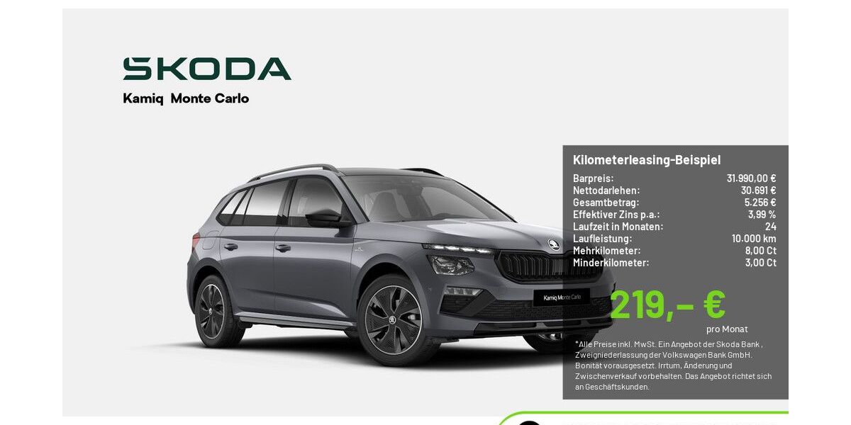 Skoda Kamiq 6.666 km 31.990 &euro; Pulheim-Brauweiler 50259
