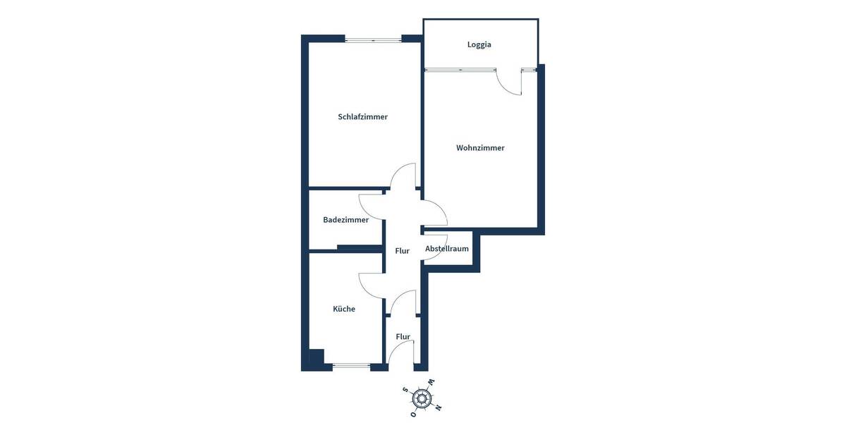 Etagenwohnung Leverkusen Wiesdorf - 2 Zimmer, 58 m&sup2;, 104.500&euro; | Angebot:26117920