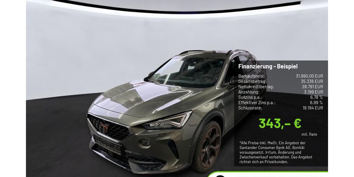 Cupra Formentor 22.566 km 31.990 &euro; Pulheim-Brauweiler 50259