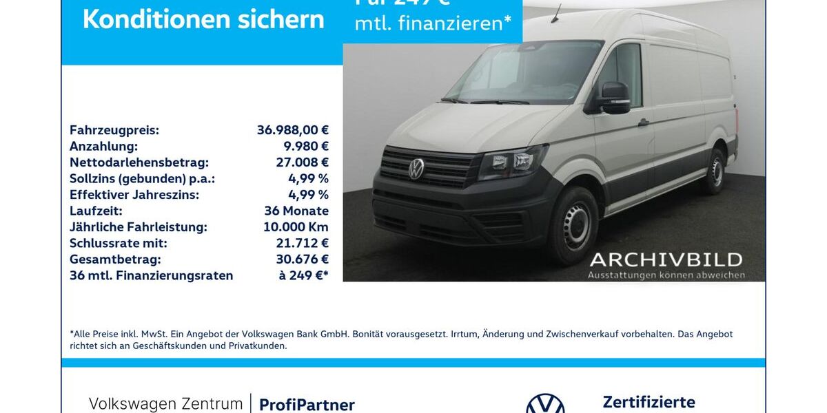 VW Crafter 19.744 km 36.988 &euro; Leverkusen 51379