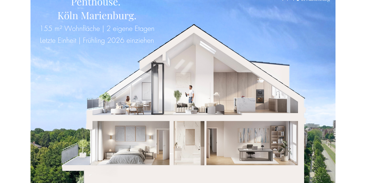 Etagenwohnung Köln Marienburg - 4 Zimmer, 155 m&sup2;, 1.099.000&euro; | Angebot:25253277