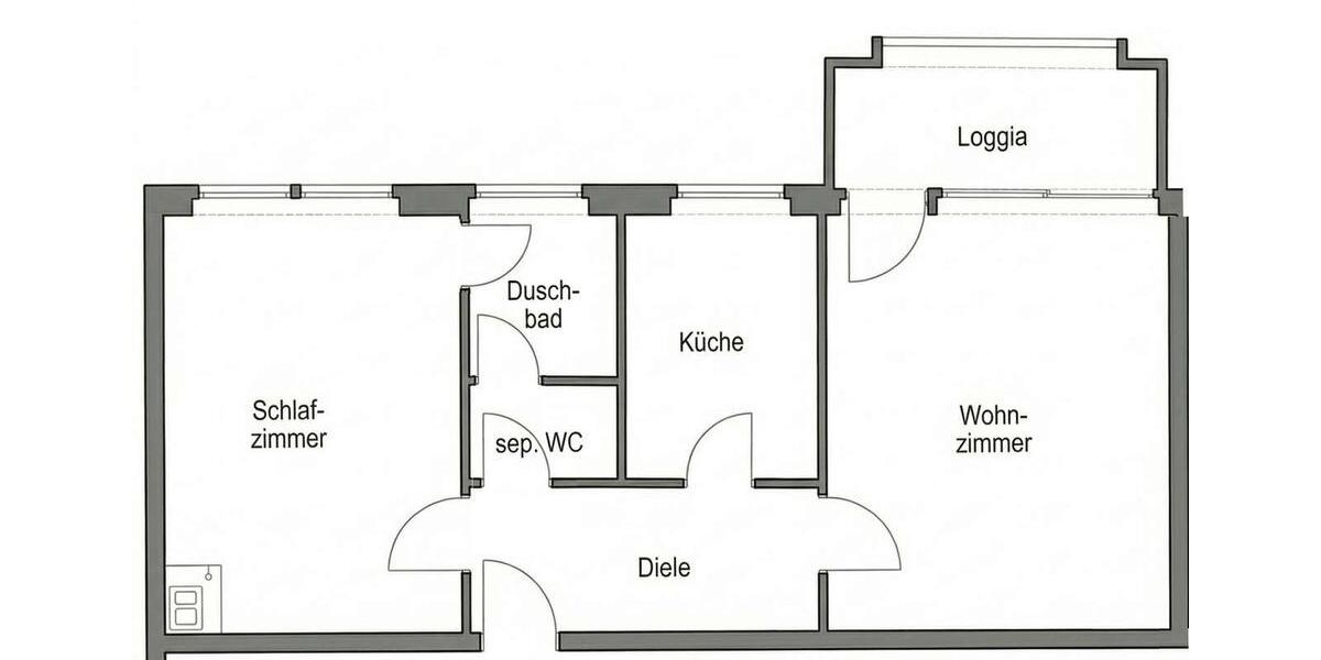 Etagenwohnung Köln Innenstadt - 2 Zimmer, 60 m&sup2;, 1.450&euro; | Angebot:25900972