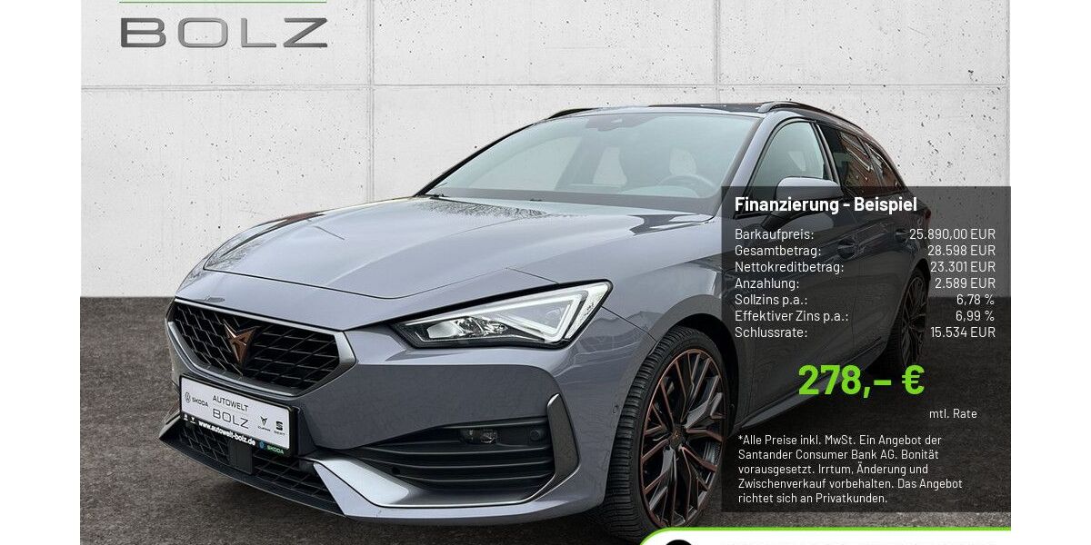 Cupra Leon 62.342 km 25.590 &euro; Pulheim-Brauweiler 50259